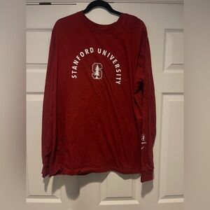 Nike Red Stanford University Long Sleeve Tee